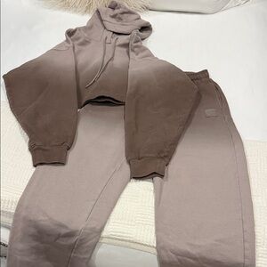 ALO Yoga Ombre Brown Track Joggers